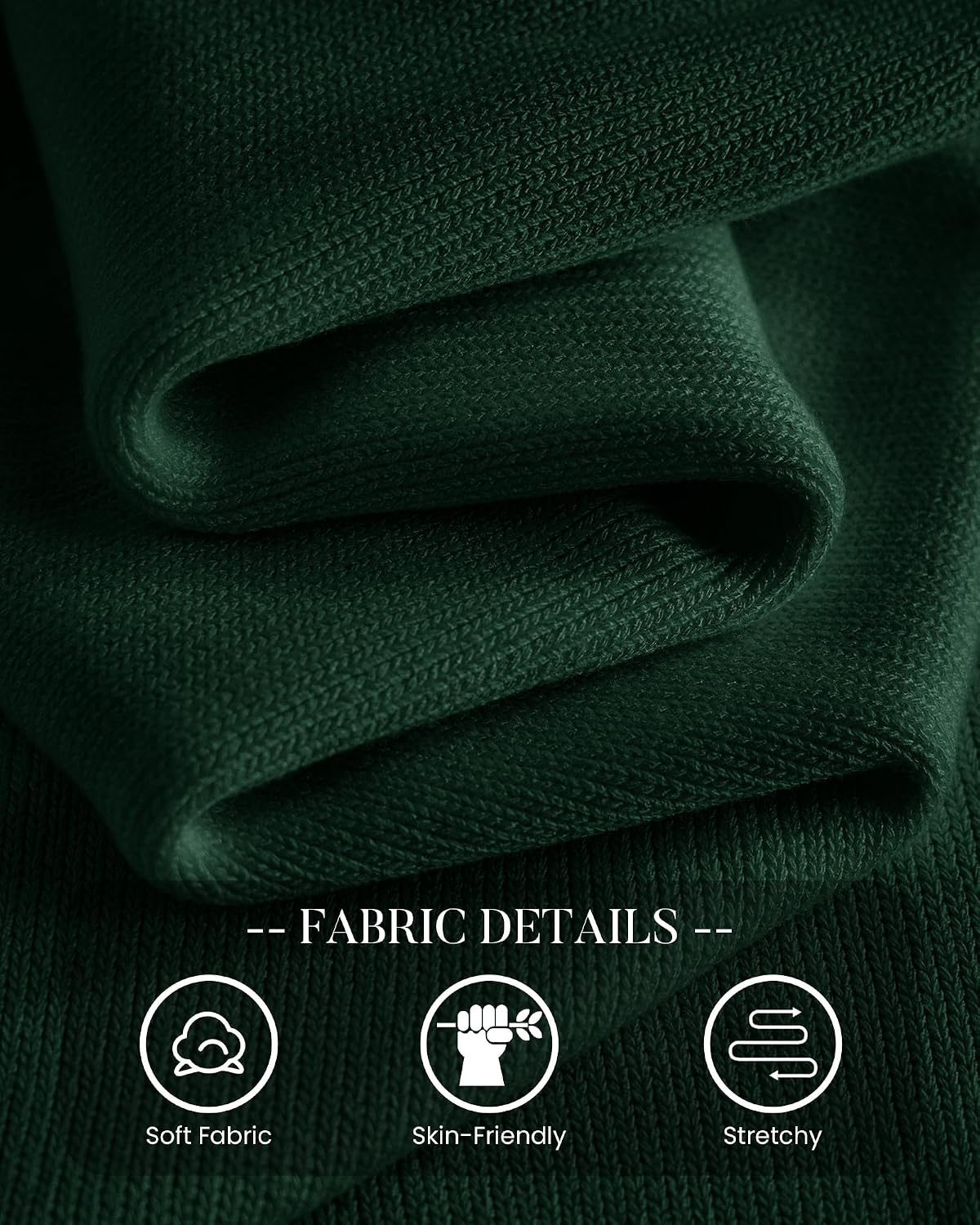 image:imageBTFBM Womens Long Sleeve Sweaters Crew Neck Basic Tops Business Casual TopLightweight Knit Pullover SweaterBasic Travel OutfitsLadies ShirtsFall Fashion Winter Layer ClothesDark Green