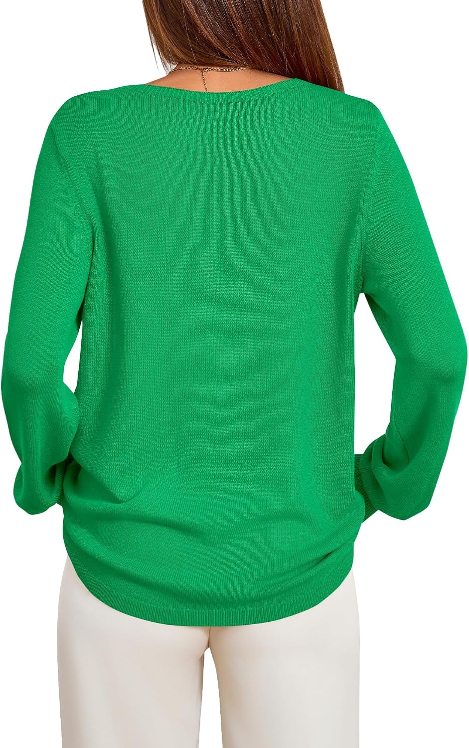 image:imageBTFBM Womens Long Sleeve Sweaters Crew Neck Basic Tops Business Casual TopLightweight Knit Pullover SweaterBasic Travel OutfitsLadies ShirtsFall Fashion Winter Layer ClothesGreen