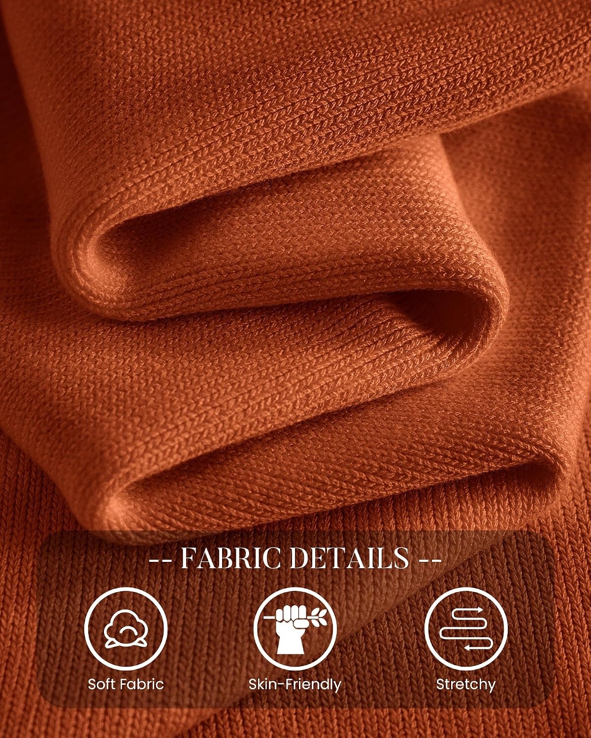 image:imageBTFBM Womens Long Sleeve Sweaters Crew Neck Basic Tops Business Casual TopLightweight Knit Pullover SweaterBasic Travel OutfitsLadies ShirtsFall Fashion Winter Layer ClothesCaramel