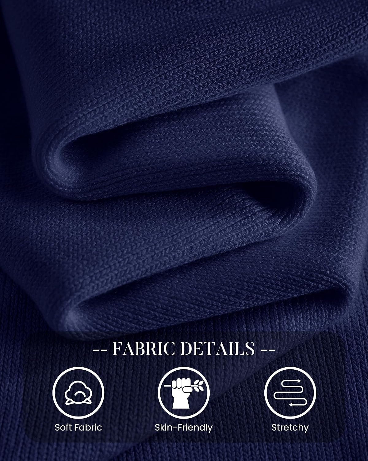 image:imageBTFBM Womens Long Sleeve Sweaters Crew Neck Basic Tops Business Casual TopLightweight Knit Pullover SweaterBasic Travel OutfitsLadies ShirtsFall Fashion Winter Layer ClothesNavy Blue