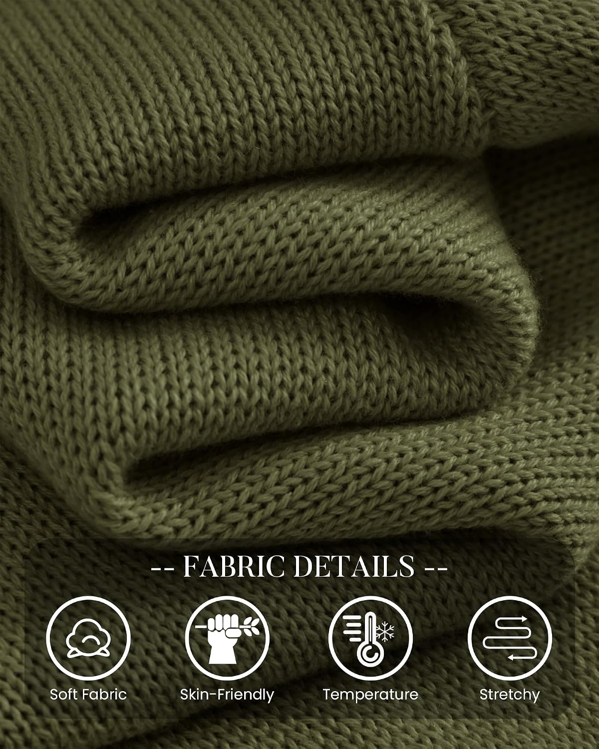 image:imageBTFBM Womens Long Sleeve Sweaters Mock Neck Tops Lightweight Knit Pullover SweaterBasic Classic Daily Wear 2026 Fall FashionWinter Layer ClothesBusiness Casual OutfitsArmy Green