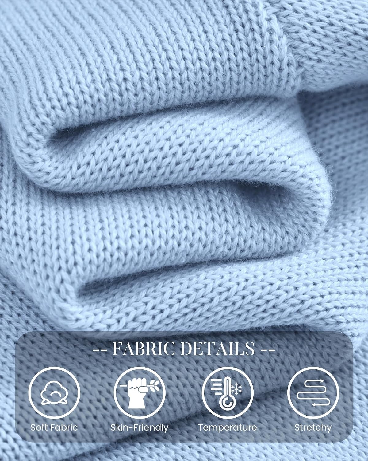 image:imageBTFBM Womens Long Sleeve Sweaters Mock Neck Tops Lightweight Knit Pullover SweaterBasic Classic Daily Wear 2026 Fall FashionWinter Layer ClothesBusiness Casual OutfitsBlue
