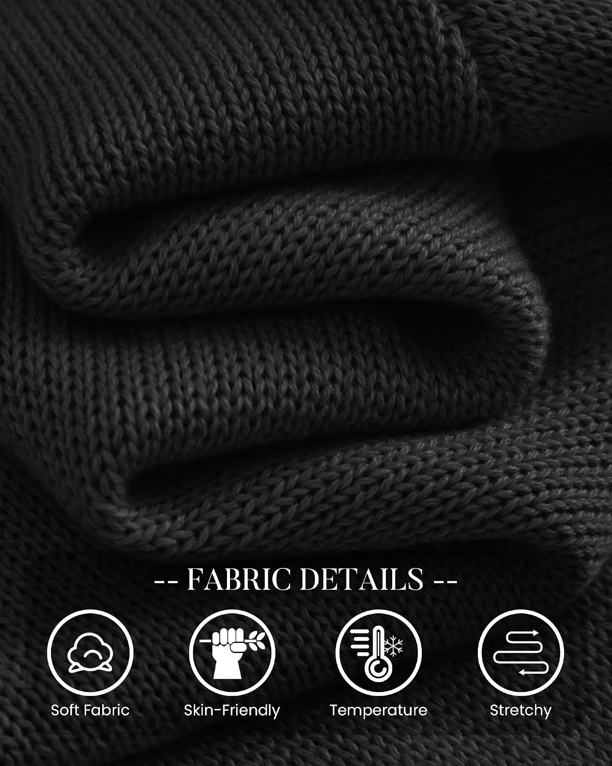 image:imageBTFBM Womens Long Sleeve Sweaters Mock Neck Tops Lightweight Knit Pullover SweaterBasic Classic Daily Wear 2026 Fall FashionWinter Layer ClothesBusiness Casual OutfitsBlack