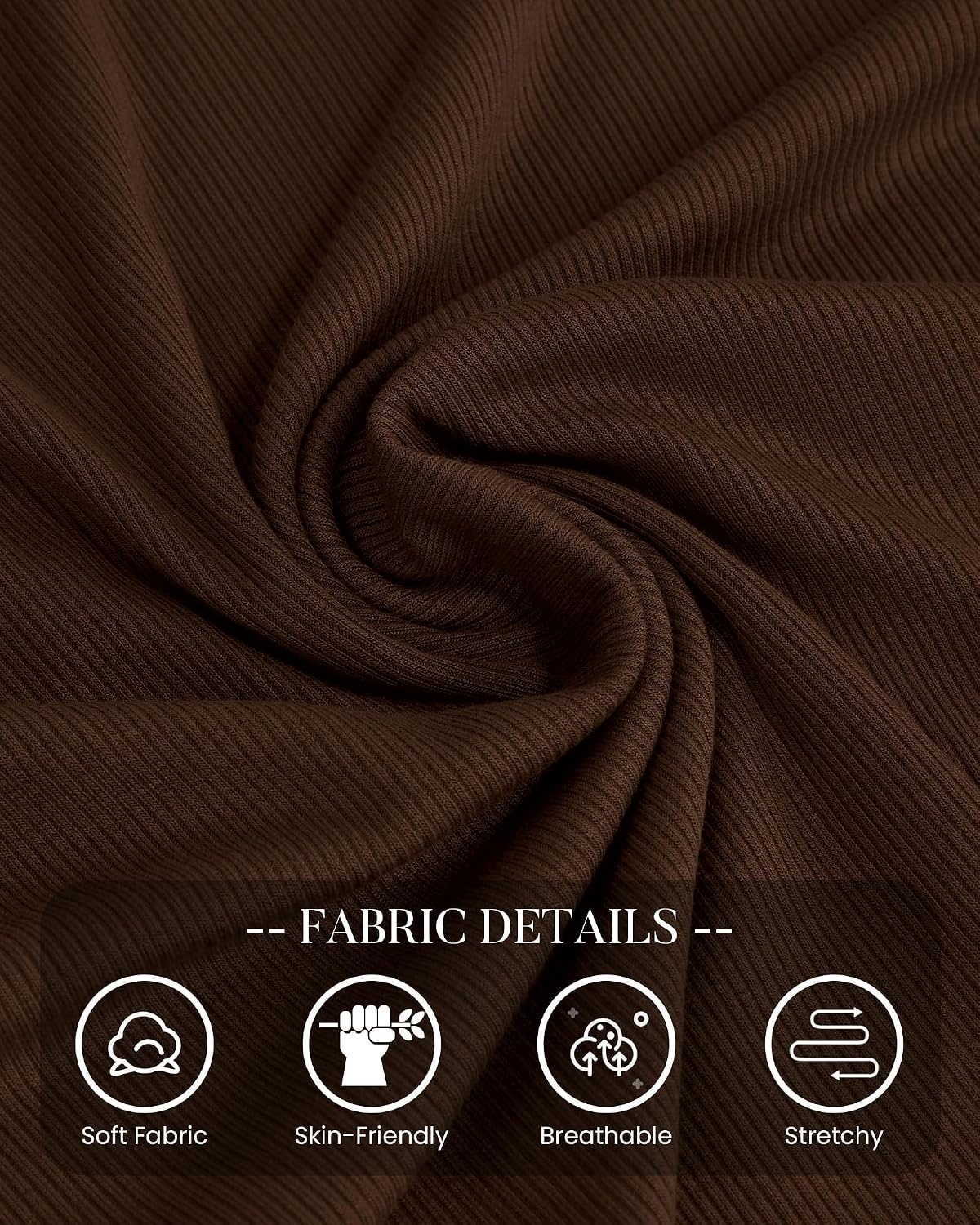 image:imageBTFBM Ribbed Long Sleeve Shirts for Women Fitted Underscrub Contrasting Crew High Neck Ruched Side Y2k Going Out Tops Date Night Outfit Work Top Winter Fall Fashion Clothing 2026Coffee