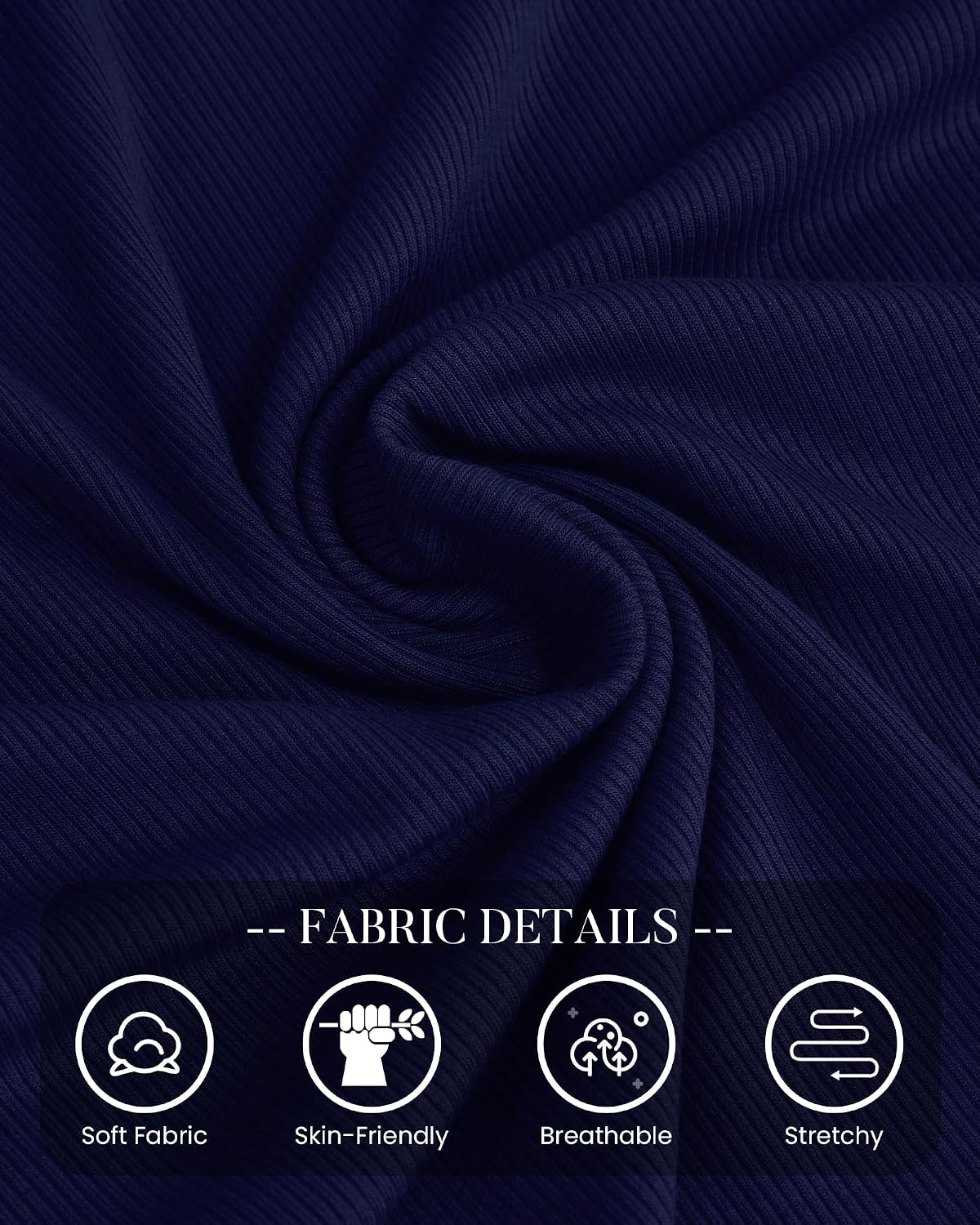 image:imageBTFBM Ribbed Long Sleeve Shirts for Women Fitted Underscrub Contrasting Crew High Neck Ruched Side Y2k Going Out Tops Date Night Outfit Work Top Winter Fall Fashion Clothing 2026Navy Blue