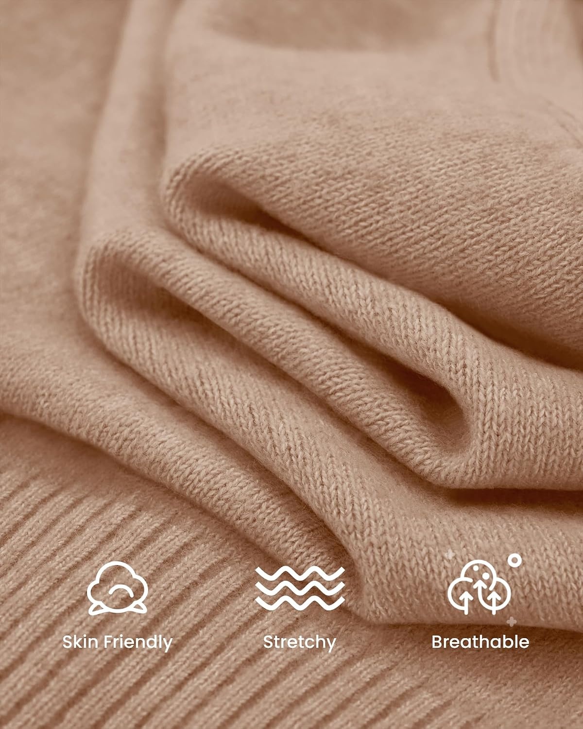 image:imageBTFBM V Neck Cardigan Sweaters for Women 2026 Fall Long Sleeve Knit Sweater Button Down Shrug Tops Open Front Lightweight Cardigans Business Casual Outfits Winter ClothingKhaki
