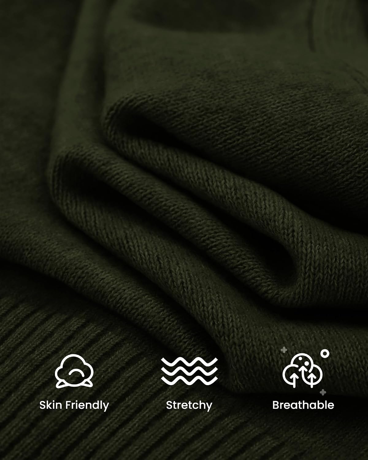 image:imageBTFBM V Neck Cardigan Sweaters for Women 2026 Fall Long Sleeve Knit Sweater Button Down Shrug Tops Open Front Lightweight Cardigans Business Casual Outfits Winter ClothingArmy Green