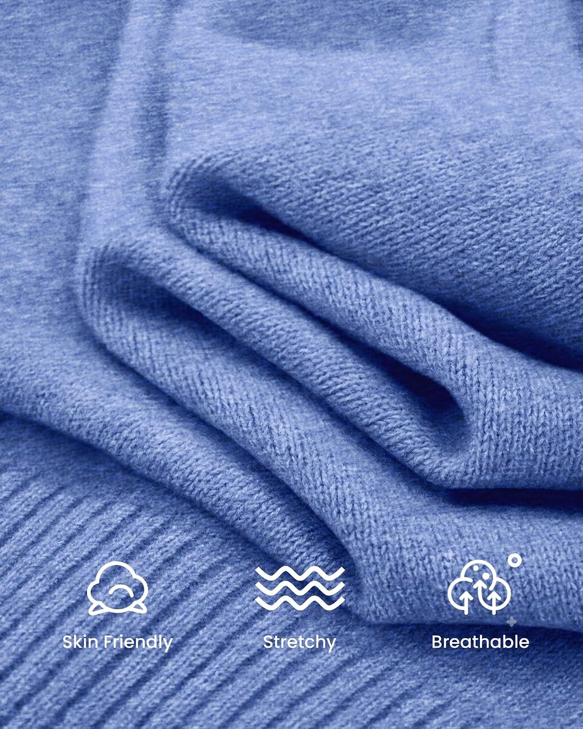 image:imageBTFBM V Neck Cardigan Sweaters for Women 2026 Fall Long Sleeve Knit Sweater Button Down Shrug Tops Open Front Lightweight Cardigans Business Casual Outfits Winter ClothingBlue