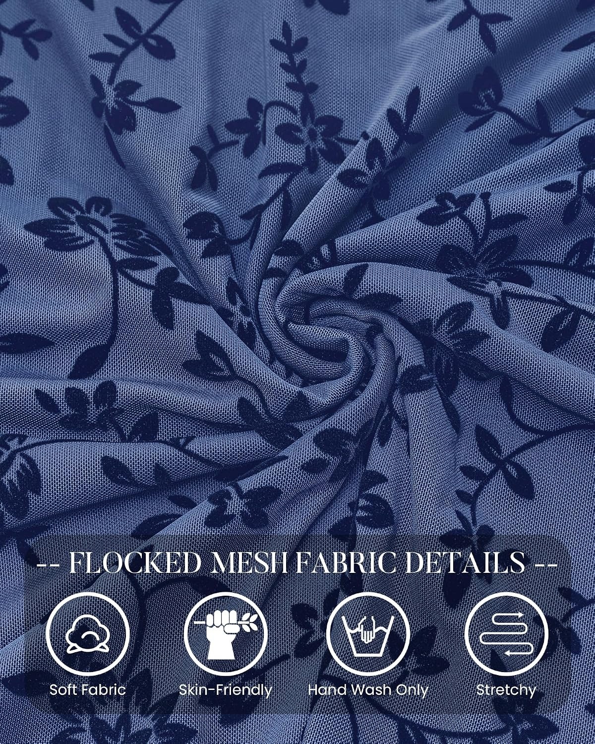 image:imageBTFBM Womens Floral Mesh Maxi Skirts Long Tulle Skirt Flowy A Line High Waist SkirtsVelvetLike FlowersFlocked MeshDoubleLayered SkirtGoing Out OutfitsEarly Fall FashionDusty Blue