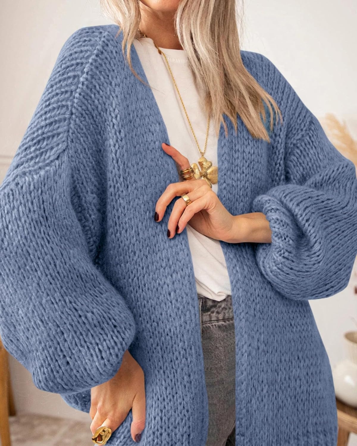 image:imageBTFBM Cardigan Sweaters for Women Lightweight Fall Fashion Clothes 2026Dusty Blue