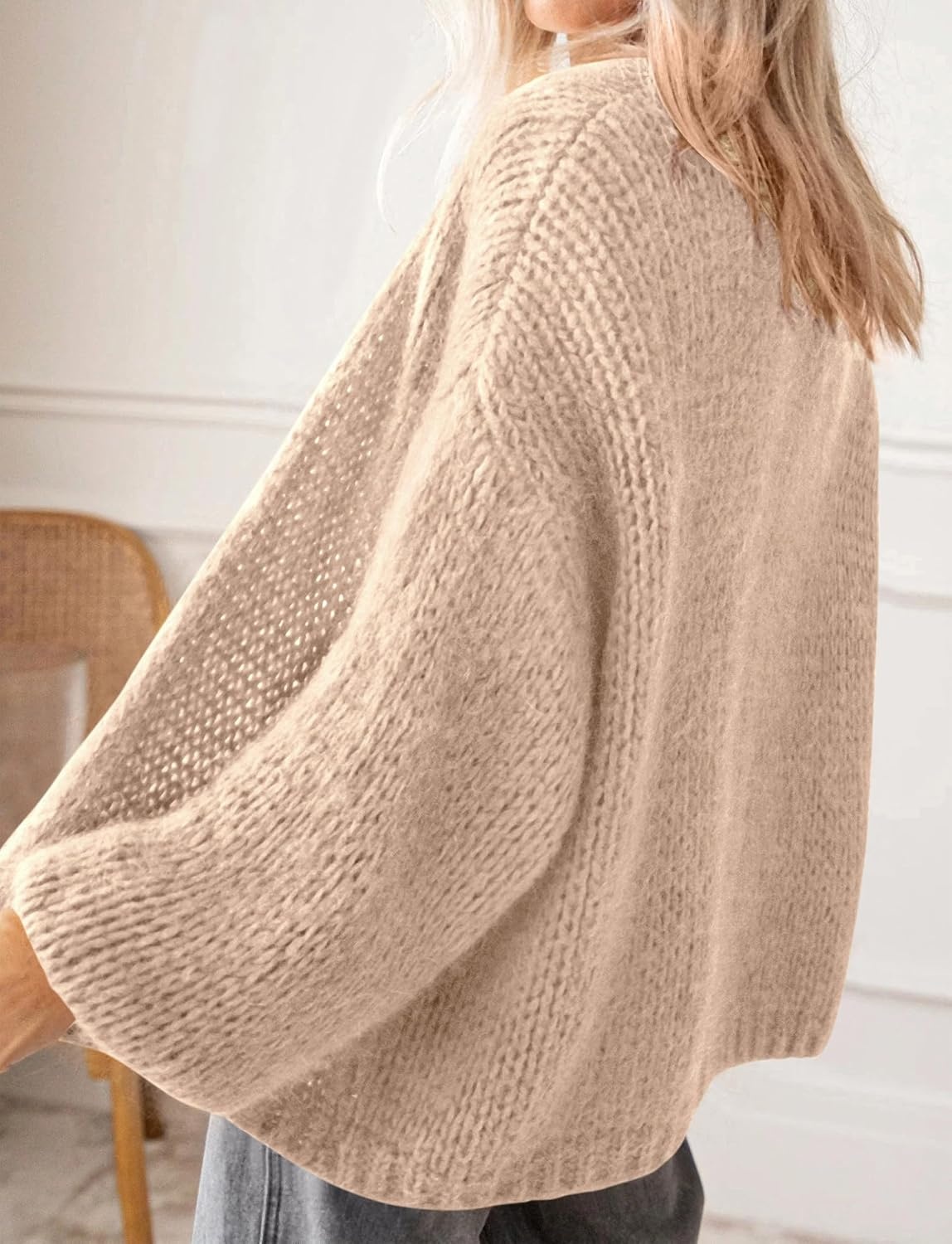 image:imageBTFBM Cardigan Sweaters for Women Lightweight Fall Fashion Clothes 2026Khaki