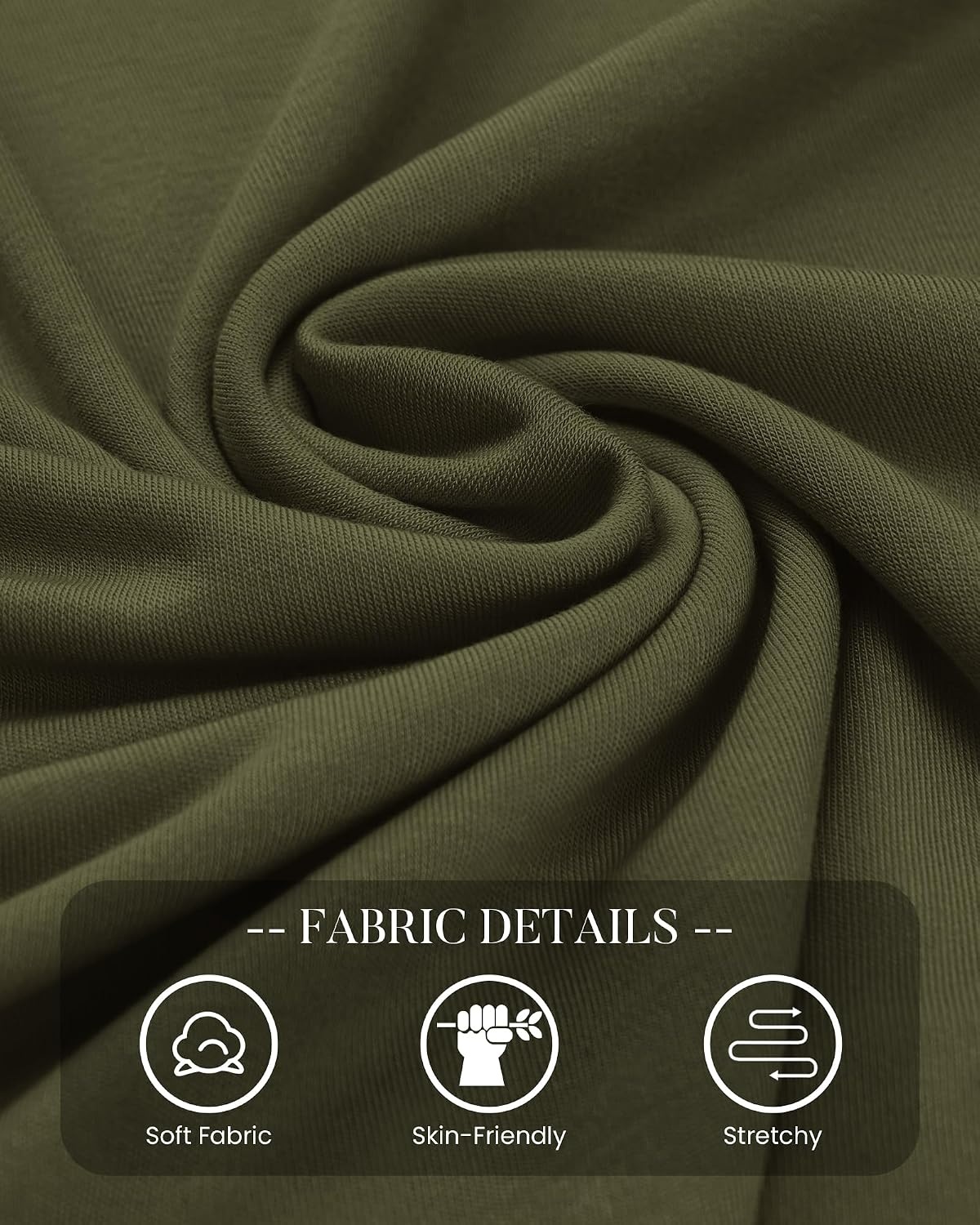 image:imageBTFBM Long Sleeve Dresses for Women Mock Neck A Line Flowy Mini DressArmy Green