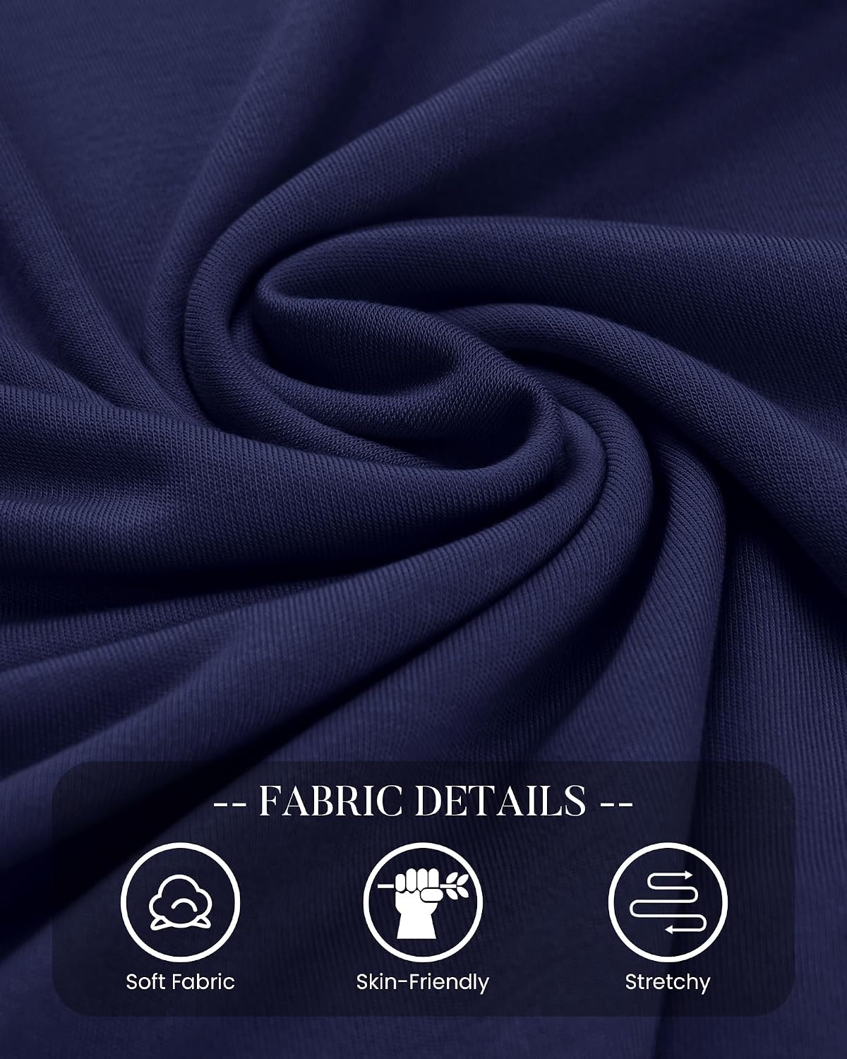 image:imageBTFBM Long Sleeve Dresses for Women Mock Neck A Line Flowy Mini DressNavy Blue