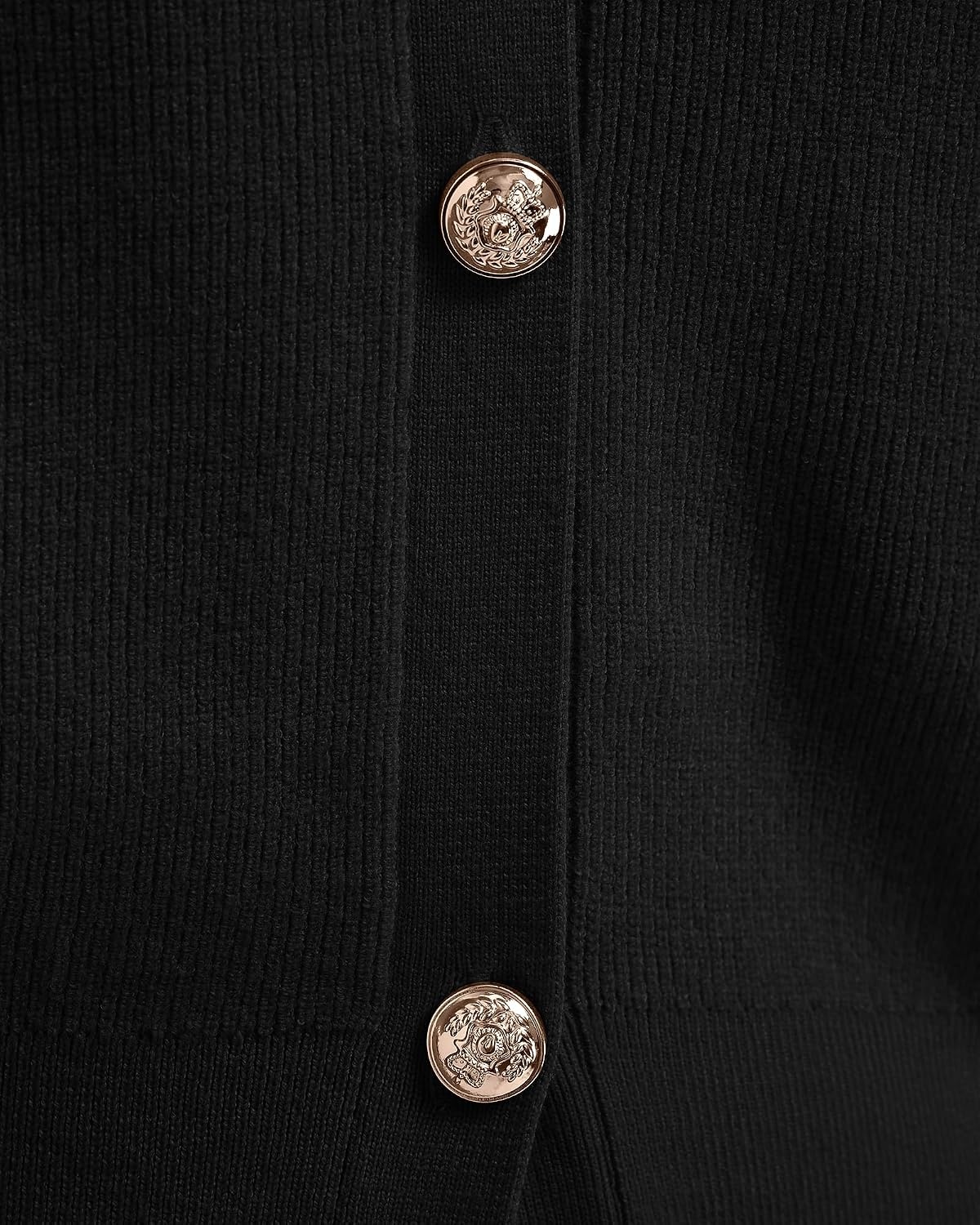 image:imageBTFBM V Neck Long Sleeve Fall Lightweight Cardigan Sweaters for Women 2026Black