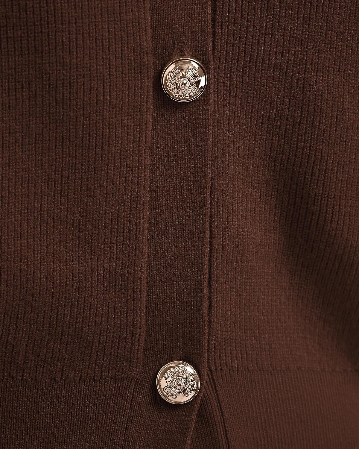 image:imageBTFBM V Neck Long Sleeve Fall Lightweight Cardigan Sweaters for Women 2026Brown