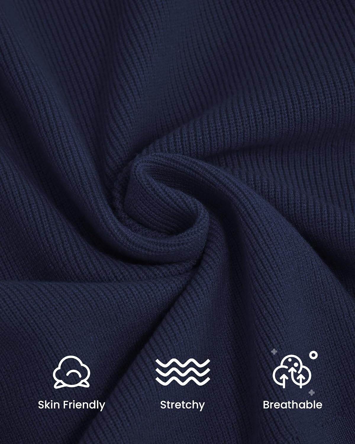 image:imageBTFBM V Neck Long Sleeve Fall Lightweight Cardigan Sweaters for Women 2026Navy