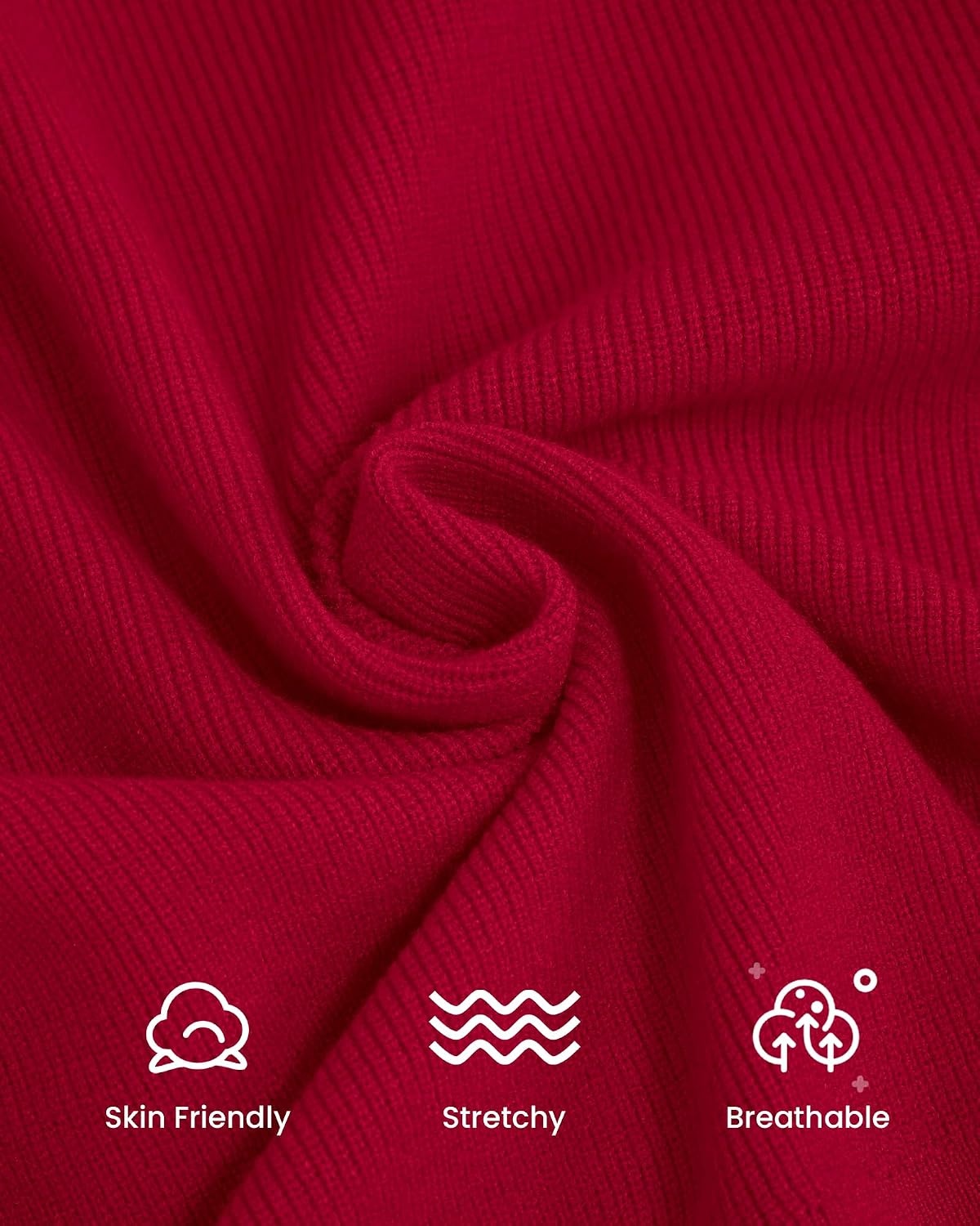 image:imageBTFBM V Neck Long Sleeve Fall Lightweight Cardigan Sweaters for Women 2026Red