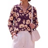 Floral Burgundy Apricot