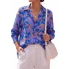 Floral Royal Blue