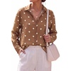 Polka Dot Brown White
