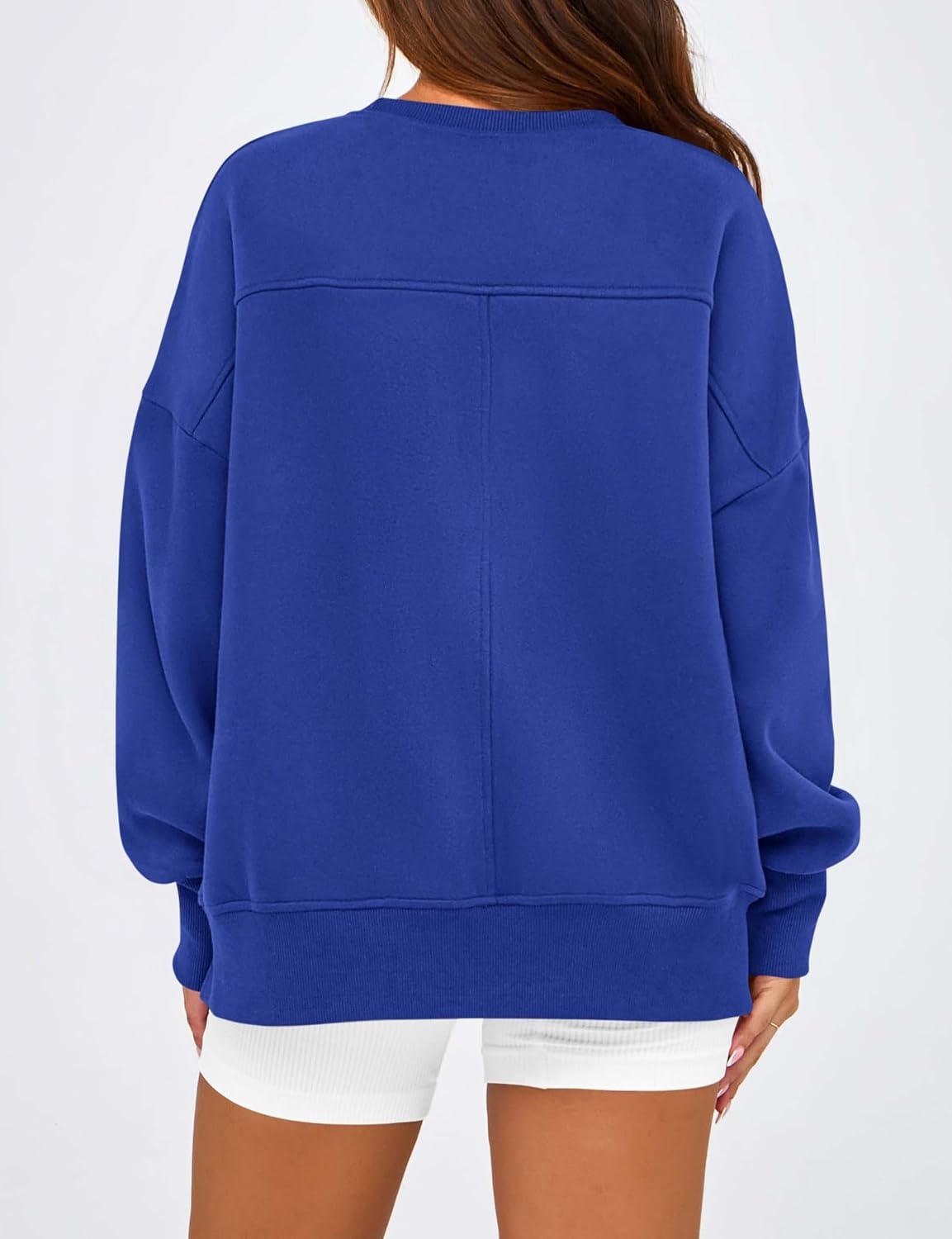 image:imageBTFBM Womens Crewneck Sweatshirts Fleece PulloverRoyal Blue