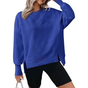 BTFBM Womens Crewneck Sweatshirts Fleece Pullover(Royal Blue)