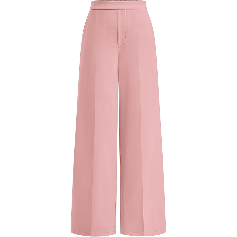 image:imageBTFBM Womens Dress Pants Wide Leg High Waisted 2026 FallPink
