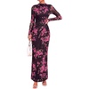 Floral Black Pink