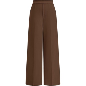 BTFBM Womens Dress Pants Wide Leg High Waisted 2026 Fall(Brown)