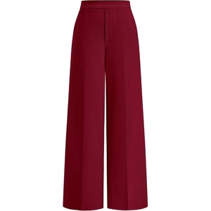 BTFBM Womens Dress Pants Wide Leg High Waisted 2026 Fall(Burgundy)