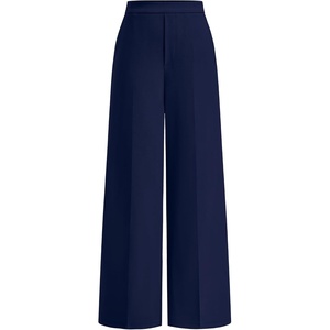 BTFBM Womens Dress Pants Wide Leg High Waisted 2026 Fall(Navy Blue)