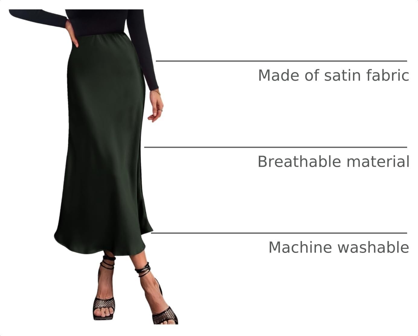 image:imageBTFBM Long Skirts for Women 2026 Fall OutfitsDark Army Green