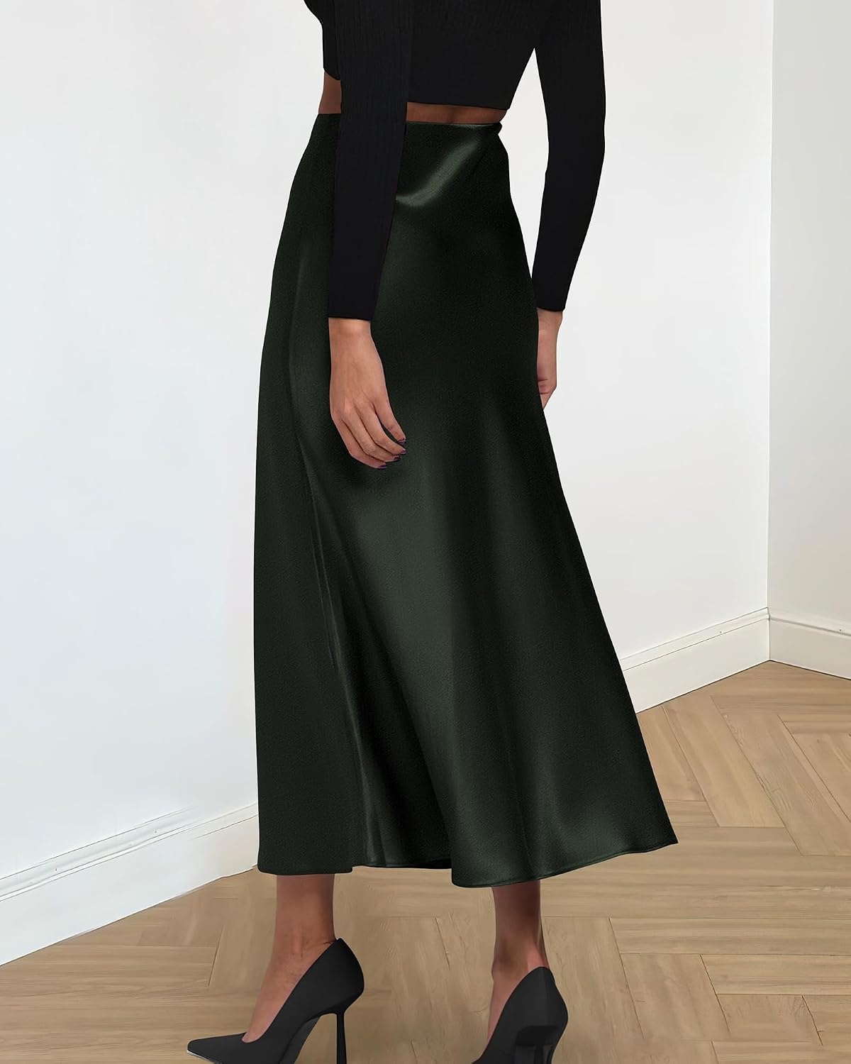 image:imageBTFBM Long Skirts for Women 2026 Fall OutfitsDark Army Green