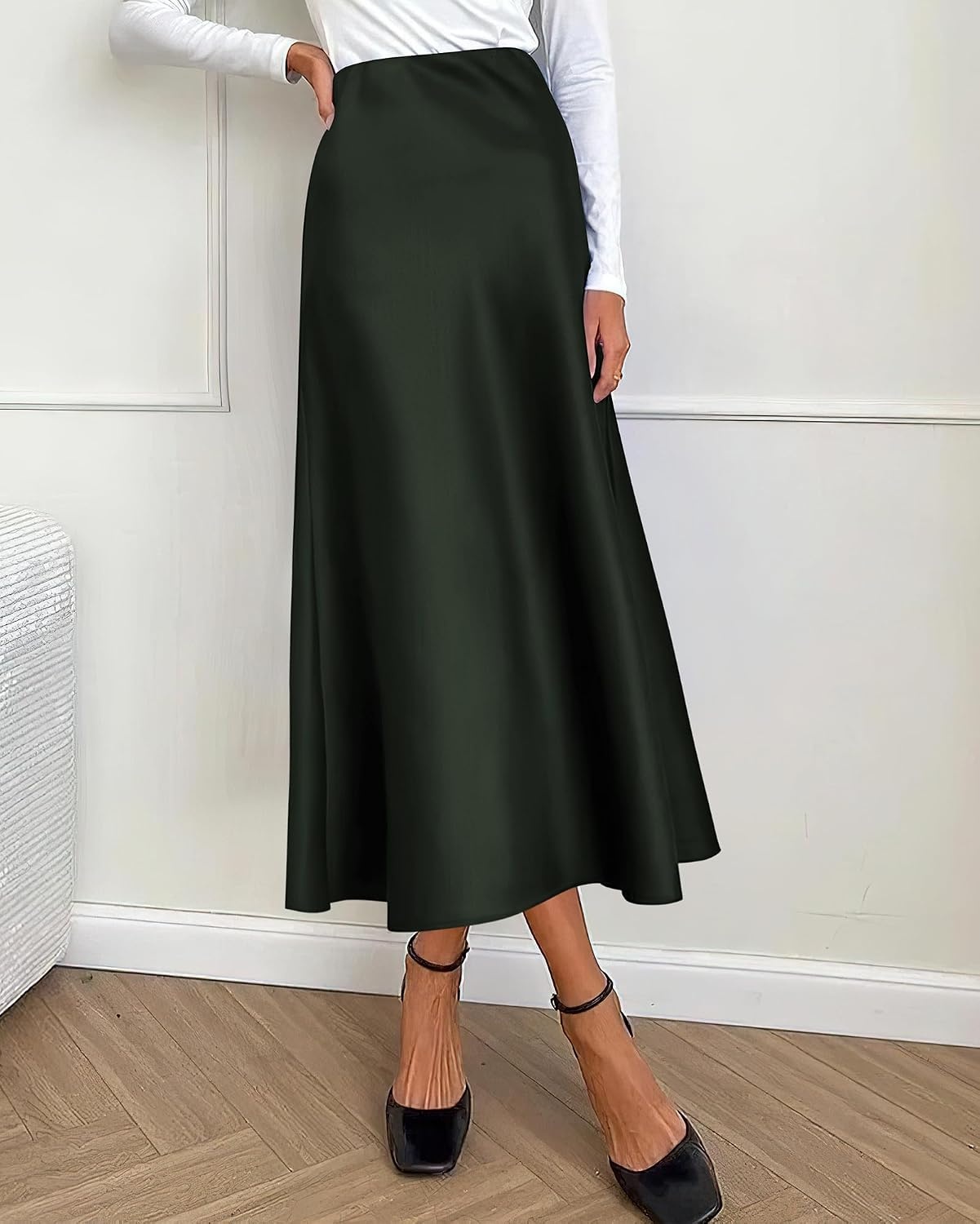 image:imageBTFBM Long Skirts for Women 2026 Fall OutfitsDark Army Green