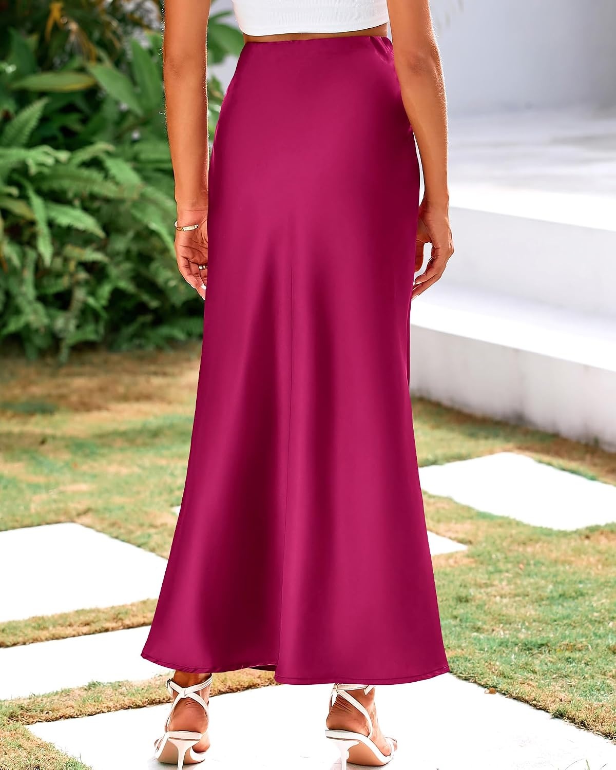 image:imageBTFBM Maxi Skirts for Women Business CasualRose Red