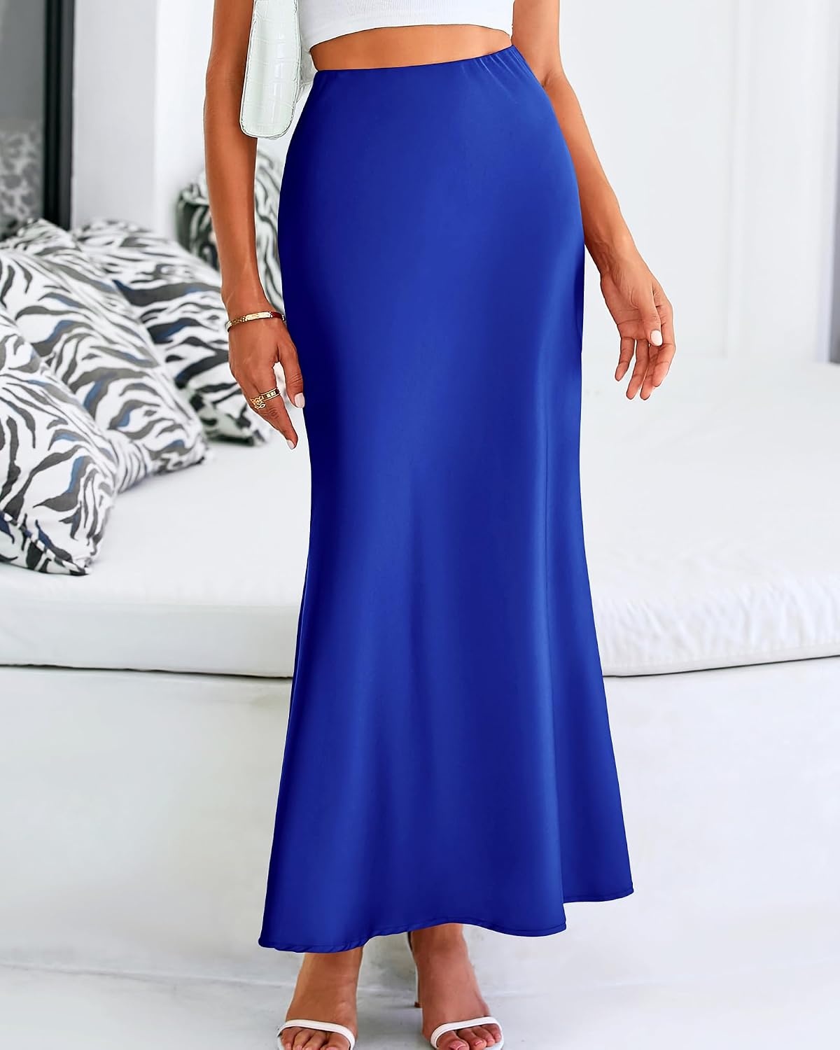 image:imageBTFBM Maxi Skirts for Women Business CasualRoyal Blue