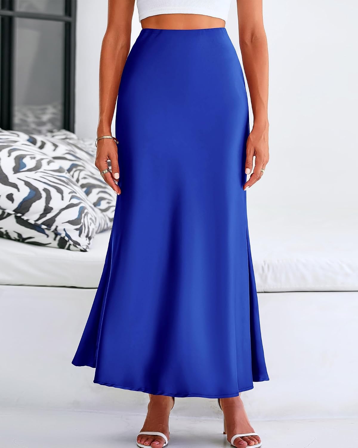 image:imageBTFBM Maxi Skirts for Women Business CasualRoyal Blue