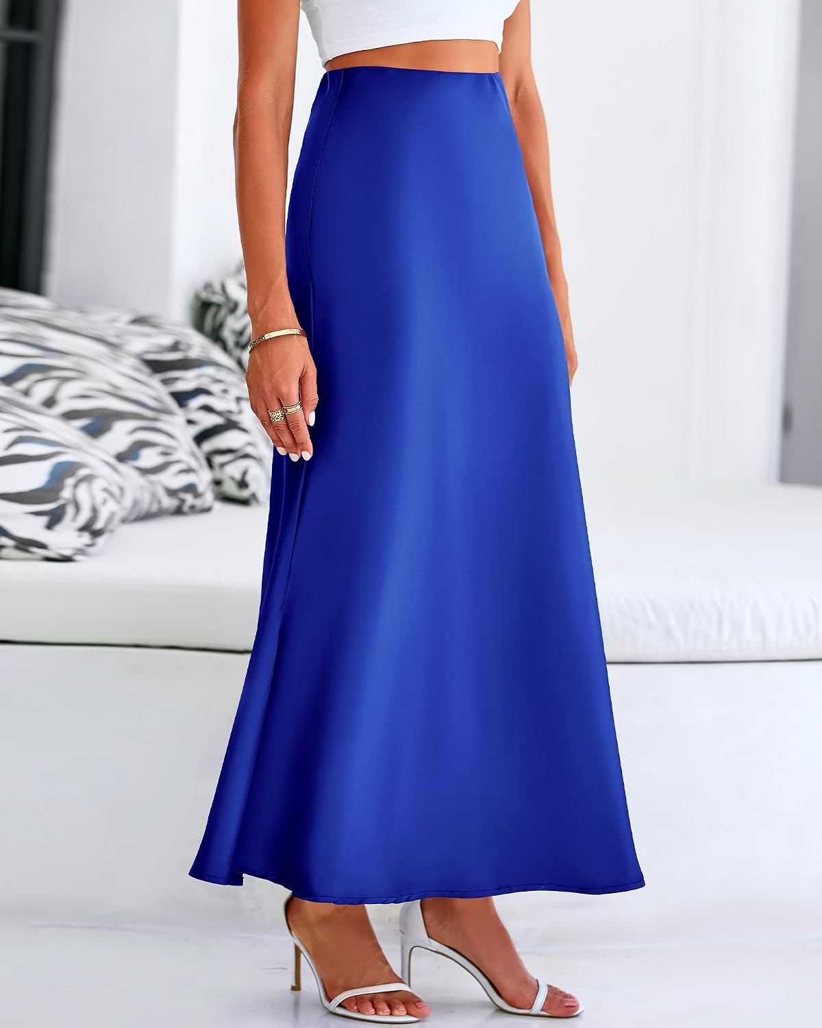 image:imageBTFBM Maxi Skirts for Women Business CasualRoyal Blue