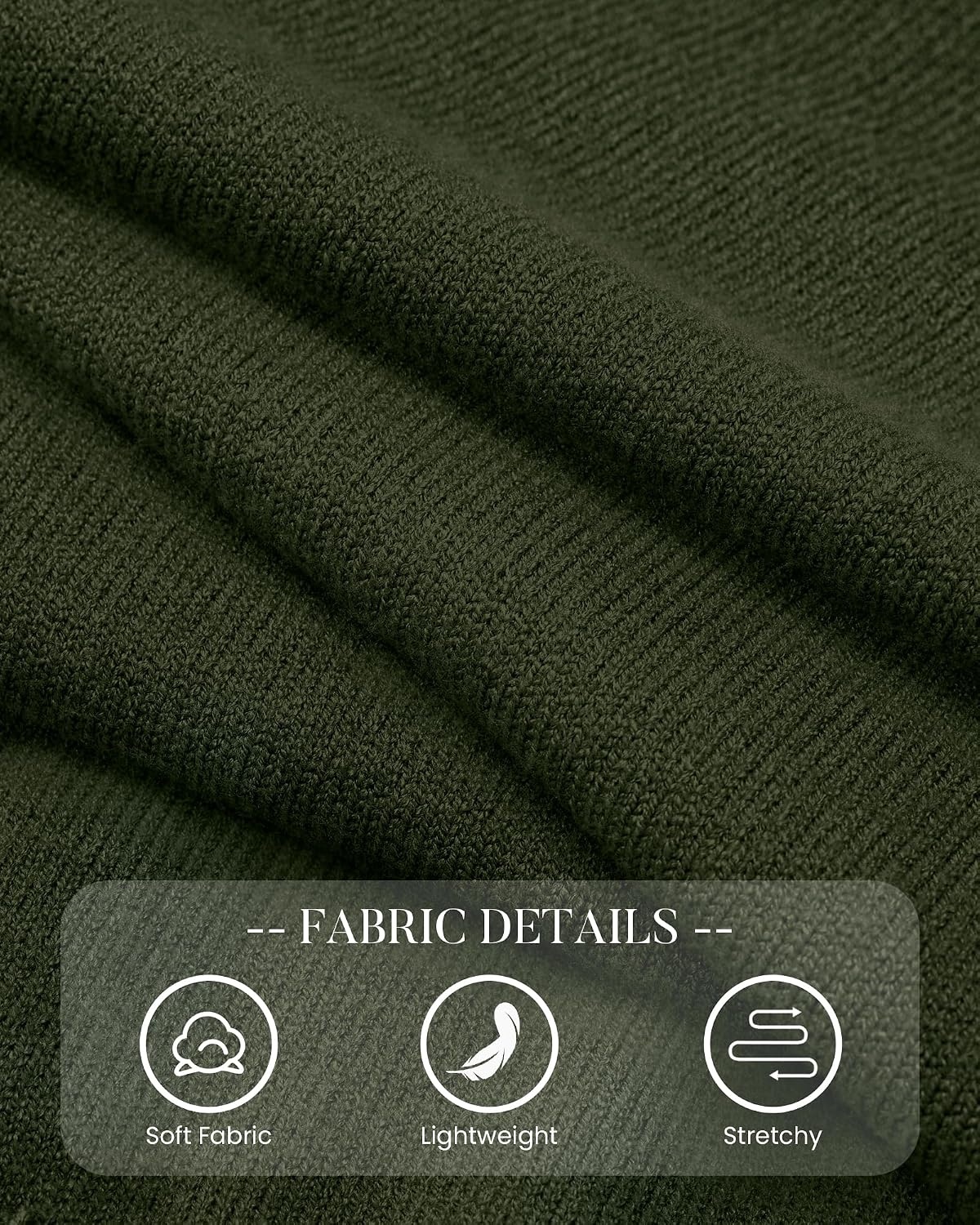image:imageBTFBM Off The Shoulder Sweater Lightweight Going Out TopArmy Green