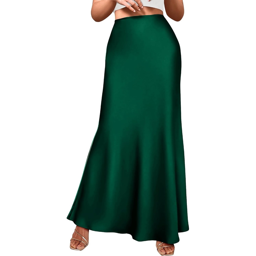image:imageBTFBM Maxi Skirts for Women Business CasualDark Green
