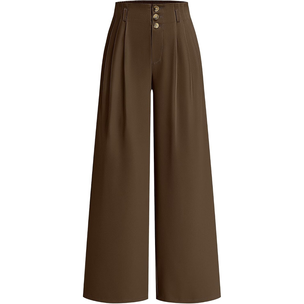 image:imageBTFBM Wide Leg Dress Pants Women Business Casual OutfitsBrown