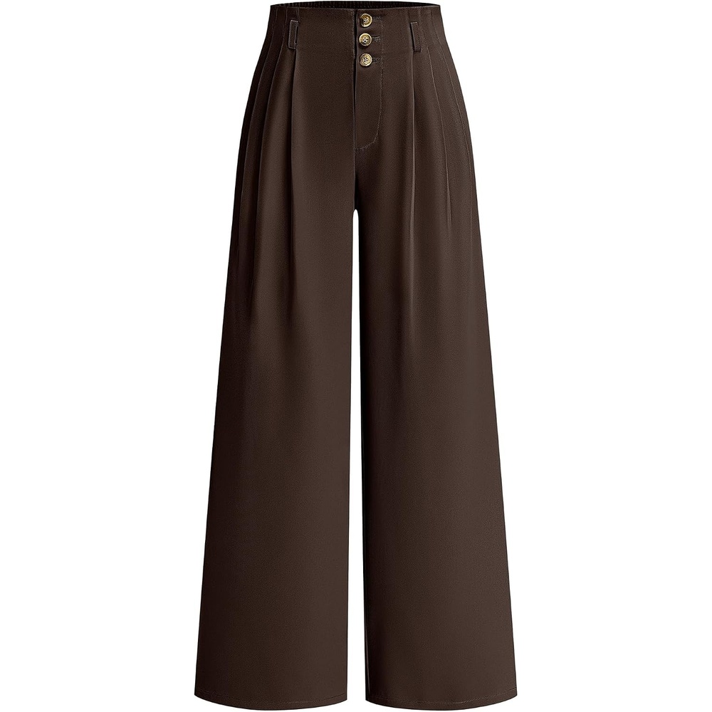 image:imageBTFBM Wide Leg Dress Pants Women Business Casual OutfitsDark Brown