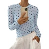 Polka Dot Sky Blue Black