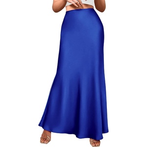 BTFBM Maxi Skirts for Women Business Casual(Royal Blue)