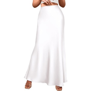BTFBM Maxi Skirts for Women Business Casual(White)