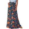 Print Dark Blue Orange