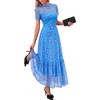 Floral Light Blue Purple