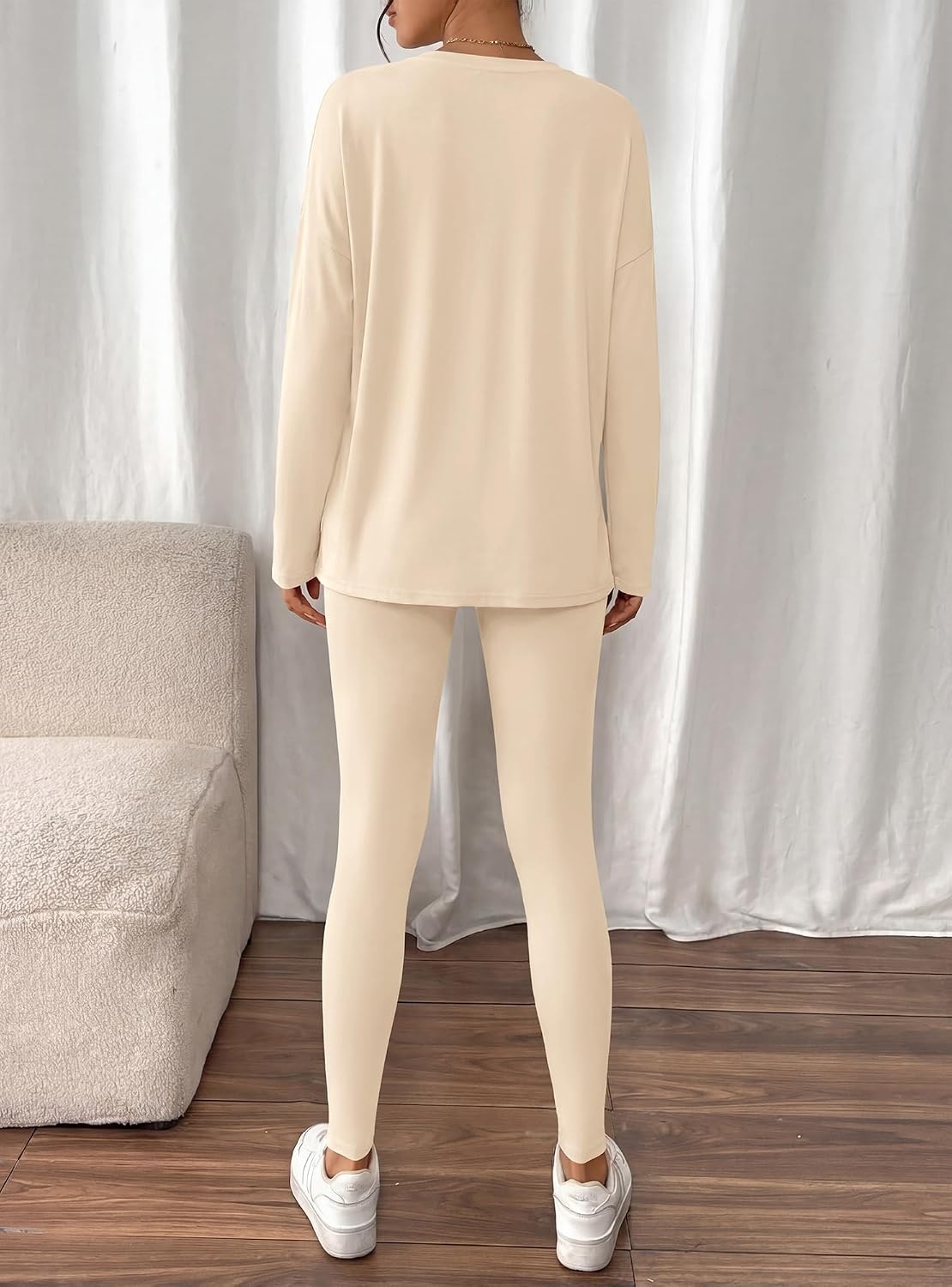 image:imageBTFBM Women 2 Piece Lounge Set Airport Travel OutfitsBeige