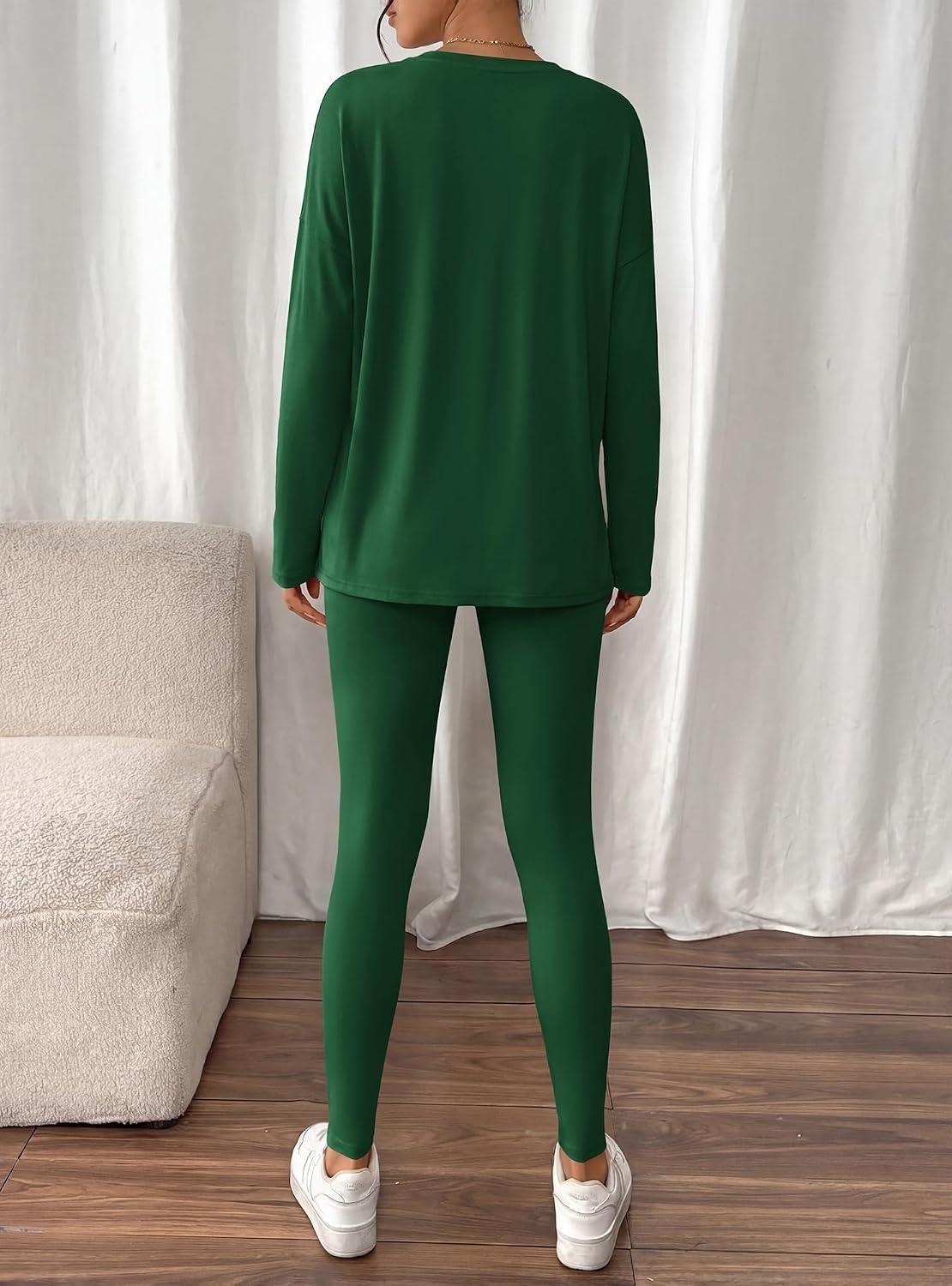 image:imageBTFBM Women 2 Piece Lounge Set Airport Travel OutfitsDark Green