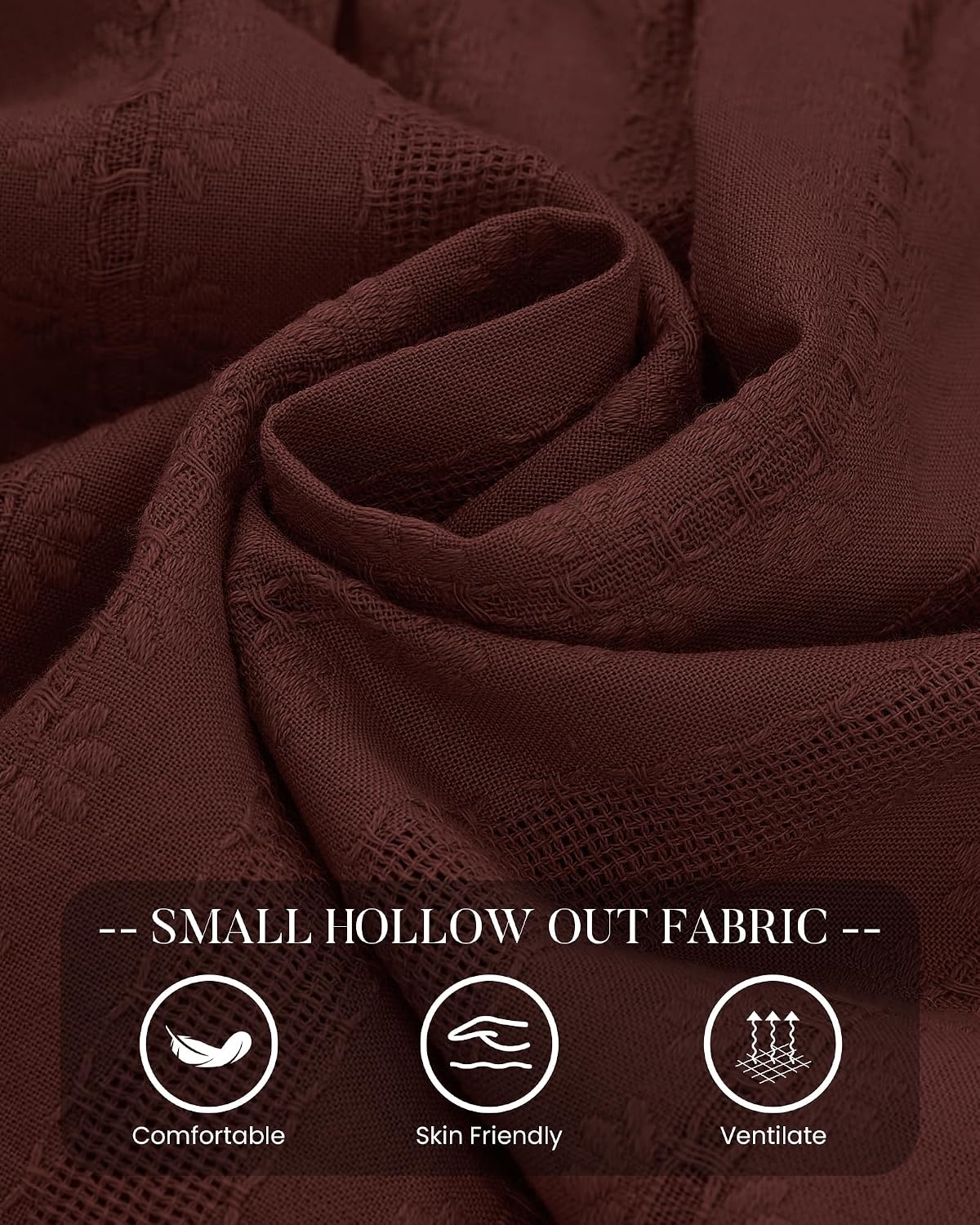 image:imageBTFBM Women Long Sleeve Flowy A Line Mini Fall DressRed Brown